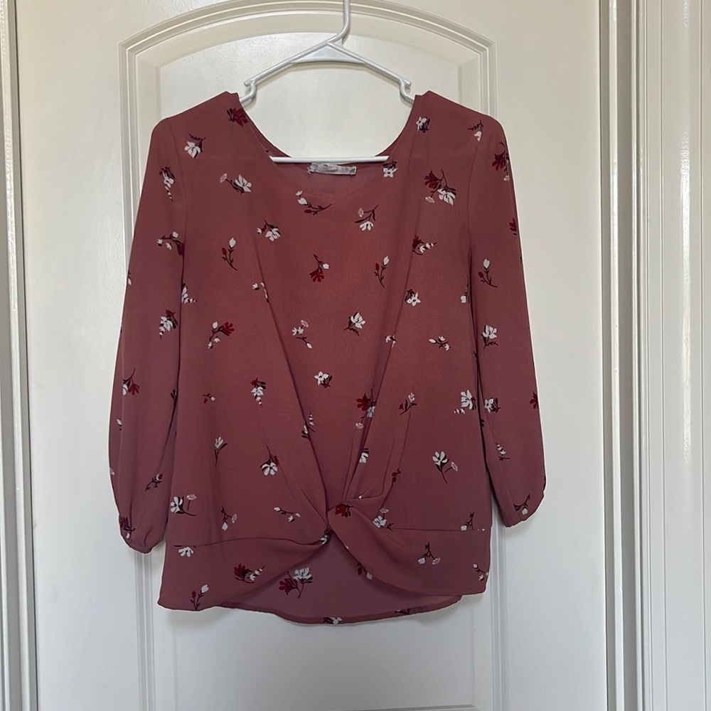 Floral Pink Blouse